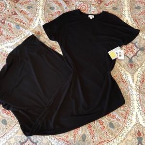 NWT LuLaRoe XXS Solid Black Maria dress!